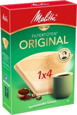Melitta Melitta Filtertüten Original 1×4 naturbraun 80 Stück