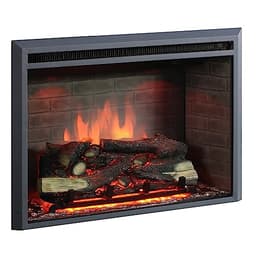 BALDERIA Calida 30" Einbaukamin Schwarz