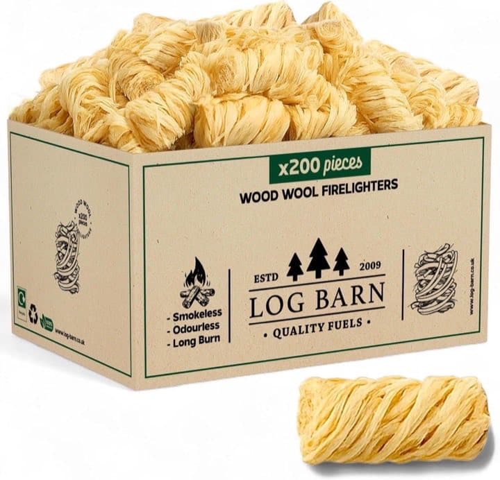 Log-Barn Anzündwolle 200 Stück