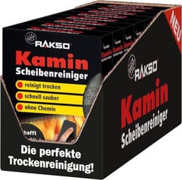 RAKSO Kaminscheibenreiniger 4er Trockenpad
