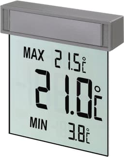 TFA Dostmann TFA Vision Fensterthermometer 30.1025 Silber
