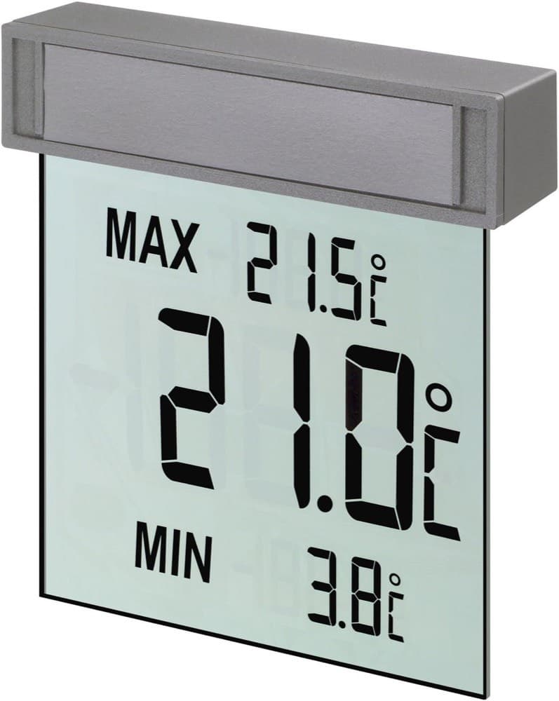 TFA Vision Fensterthermometer 30.1025 Silber