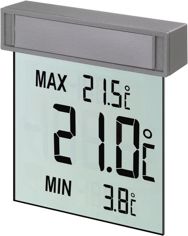 TFA Vision Fensterthermometer 30.1025 Silber