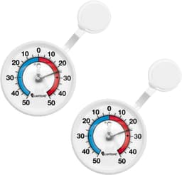 Lantelme Lantelme 2er Bimetall-Fensterthermometer
