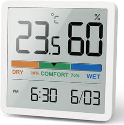 NOKLEAD NOKLEAD Thermo-Hygrometer mit Uhr