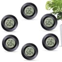 Dictien Mini Thermo-Hygrometer 6er Schwarz