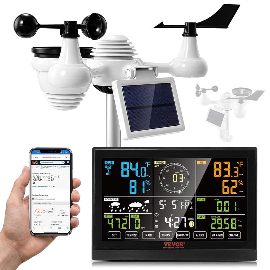 VEVOR Profi WLAN 7-in-1 Solar