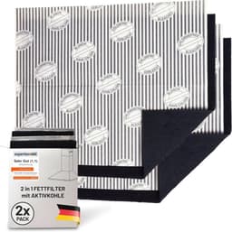 FILTERBASE FILTERBASE Fett- + Aktivkohlefilter 2er Pack