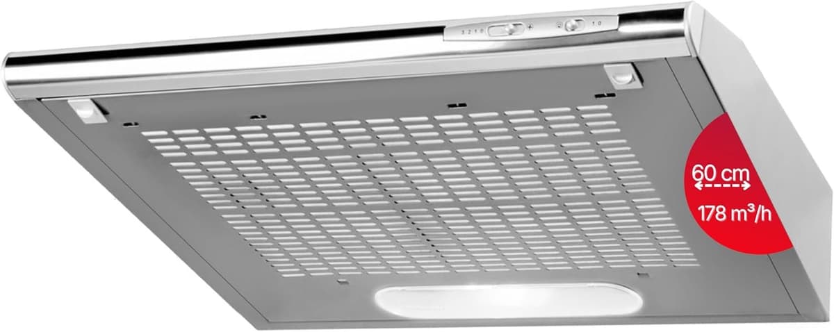 Amica UH 17010-4 E Unterbauhaube 60 cm Edelstahl