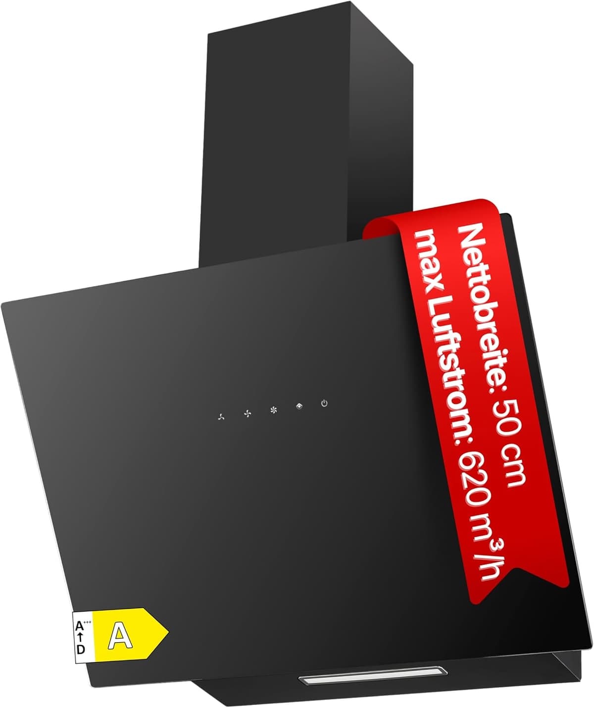 Amica KHF 654 630 S Kaminhaube 50 cm Schwarz