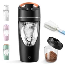 RDTOK RDTOK elektrischer Shaker 700 ml Tritan mit Pulverfach
