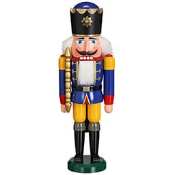 Seiffener Volkskunst Seiffener Volkskunst König 39 cm blau