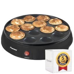 Bestron Poffertjes-Maker Retro Schwarz 800 W