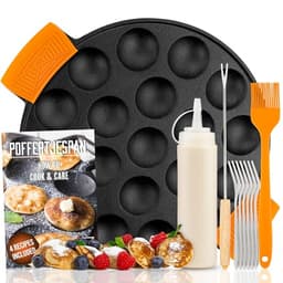 IRONO IRONO Poffertjes-Pfanne Gusseisen 19 Mulden (Set 2.0)