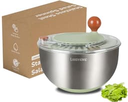 k. A. Salatschleuder Edelstahl 18/10 5 l Stopp