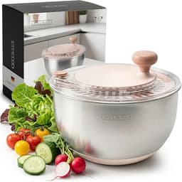 EDELHAUS EDELHAUS Salatschleuder Edelstahl 4,5 l