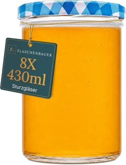 Flaschenbauer 8×430 ml TO82 blau