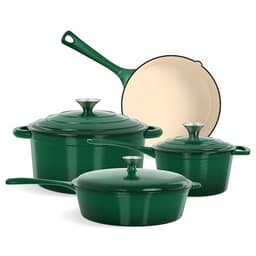 Emaille-Topfset – Kitchen Academy Gusseisen 7-teilig