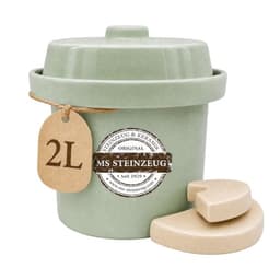 MS-Steinzeug Mini-Gärtopf 2 l Grün