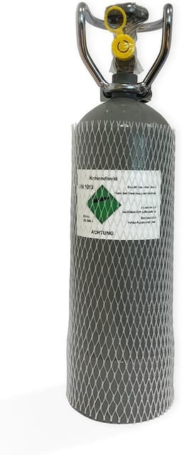 Gase Dopp 2 kg CO₂ Eigentumsflasche mit Cage