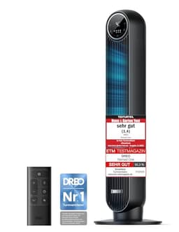 DREO Turmventilator 307 Schwarz