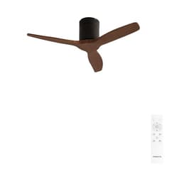CREATE CREATE WINDCALM S Schwarz Dunkelholzoptik Ø112 cm