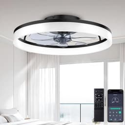 DWDVBL Deckenventilator 50 cm Schwarz