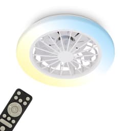 BRILONER LED-Deckenventilator 38 cm Weiß