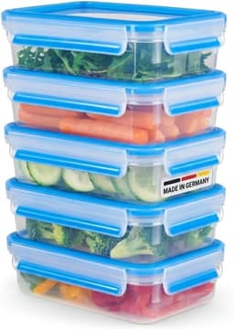 Frischhaltedose – Testsieger EMSA Clip & Close Set 5×0,8 l