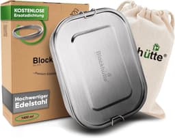 Blockhütte Blockhütte Edelstahl Brotdose 1400 ml
