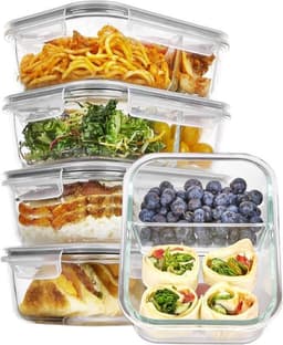 Vtopmart Vtopmart Glas 5×975 ml 2 Fächer
