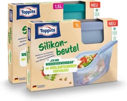 Toppits Toppits Silikonbeutel 1 L + 1,5 L