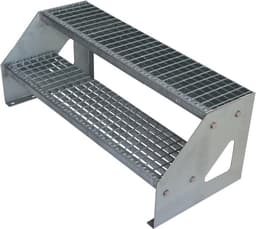 Außentreppe – Testsieger Kaminbau Mierzwa 2 Stufen 80 cm Gitterrost