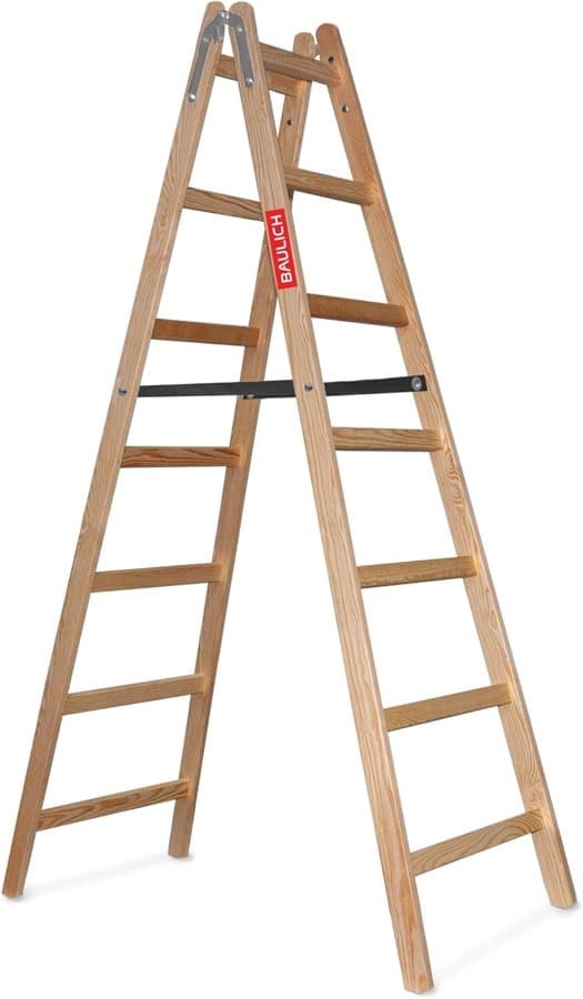 BAULICH Holz-Malerleiter 7 Stufen