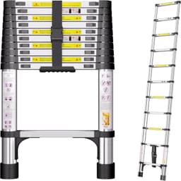 SIMPDIY SIMPDIY 3,2 m Edelstahl Teleskopleiter