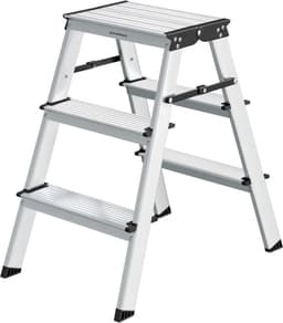 SONGMICS SONGMICS Trittleiter 3 Stufen Aluminium