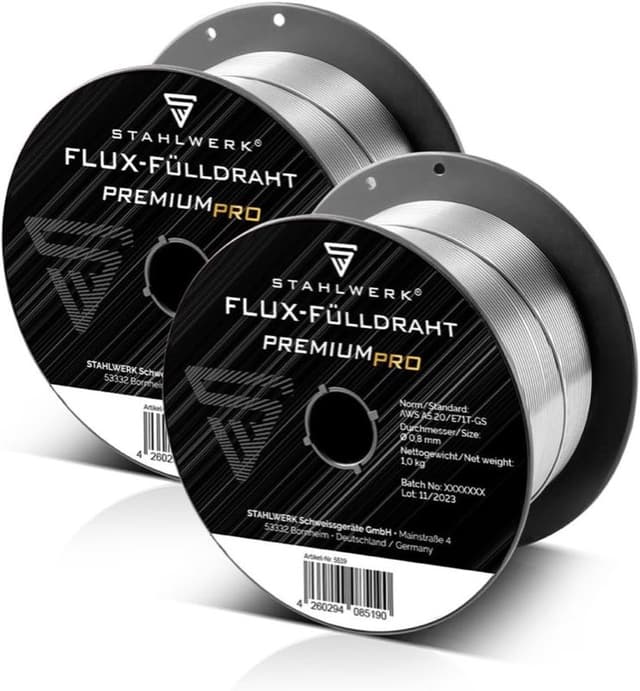 STAHLWERK FLUX 0,8 mm E71T-GS 2×1 kg