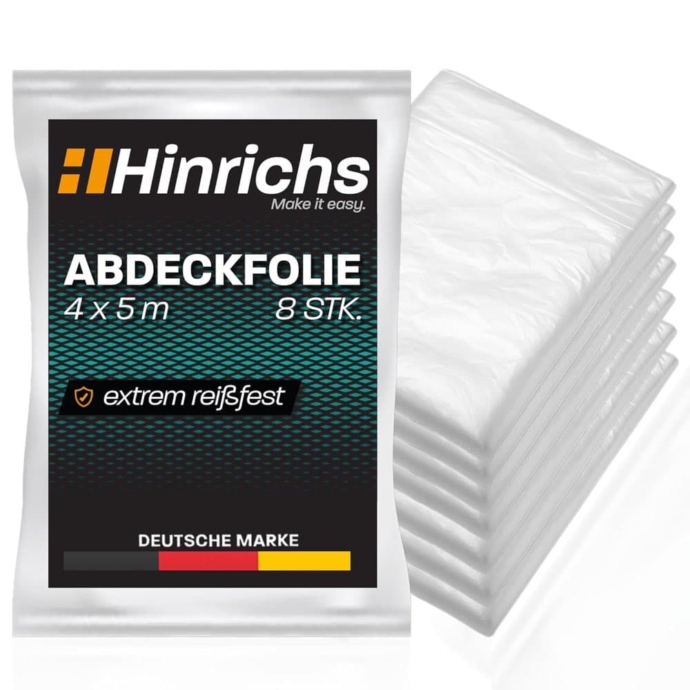 Testsieger Abdeckfolie Hinrichs 8×4×5 m