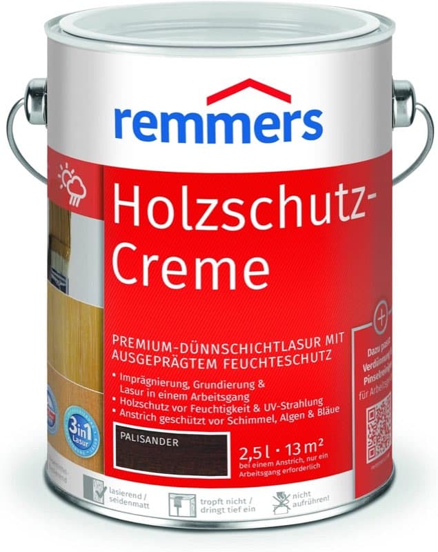 Remmers Holzschutz-Creme 3in1 palisander 2,5 Liter