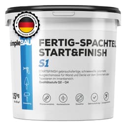 simpleBAU simpleBAU Start&Finish Fertigspachtel 15 kg