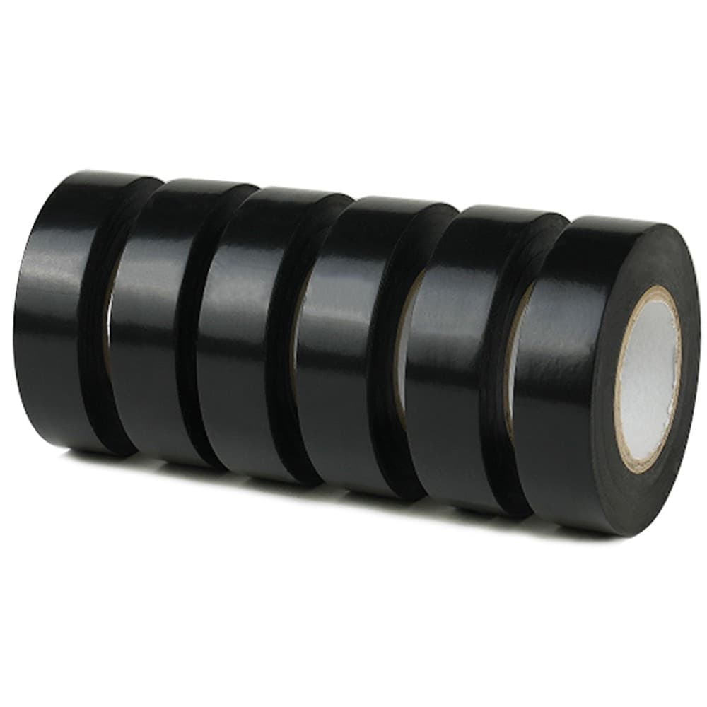 CHUANGSEED Isolierband 6× 19 mm × 20 m schwarz