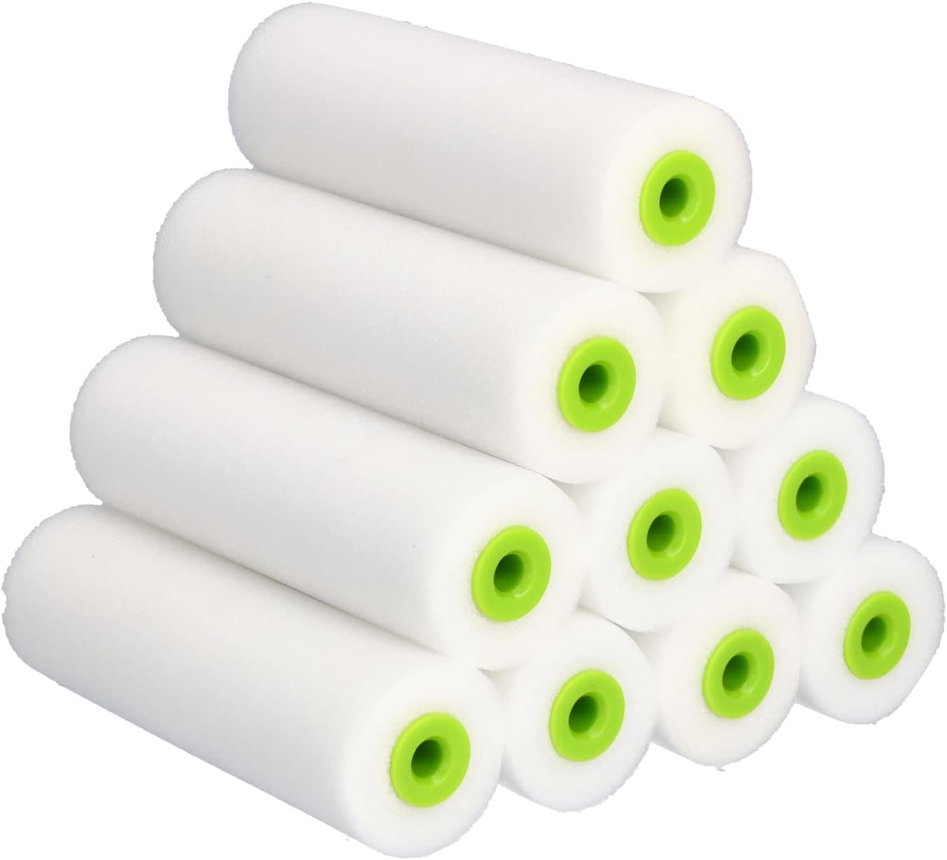 10× Lackierwalze 11 cm Schaum-Ersatzrollen