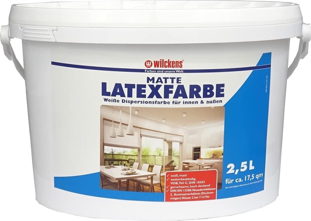 Wilckens Latexfarbe matt 2,5 l Weiß