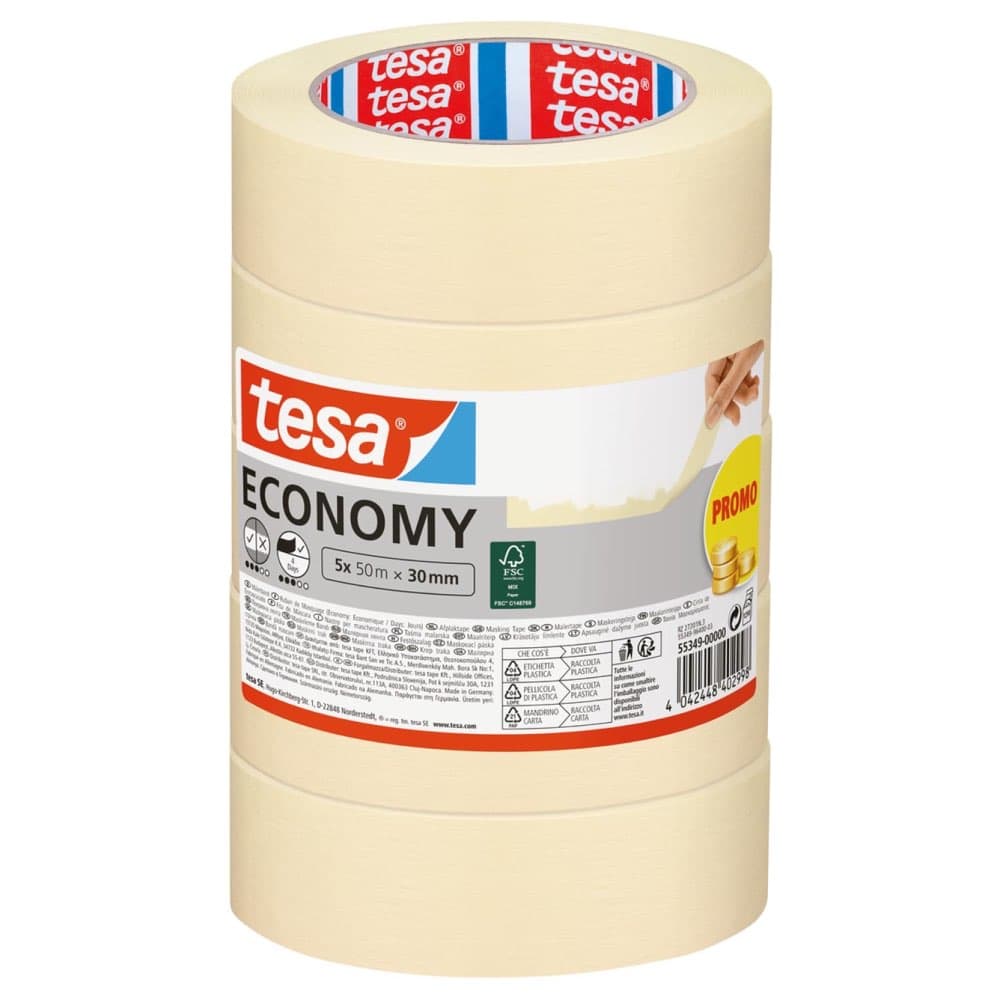 tesa Malerband ECONOMY 5×50 m × 30 mm