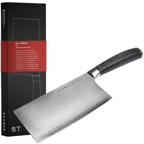 KLAMER Damast Hackmesser 16 cm