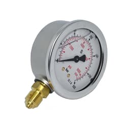 ohne Angabe Glyzerin-Manometer Ø63 mm 0–40 bar