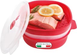 Snips Snips Mikrowellen-Dampfgarer 4 l rot