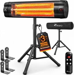TRESKO TRESKO Infrarot Standstrahler 2500 W Schwarz