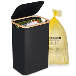 efluky Gelber-Sack-Ständer 100 L Schwarz