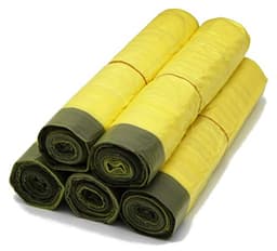 BKB BKB Gelbe Säcke 90 L, 15 µ, 65 Stück (5 Rollen)